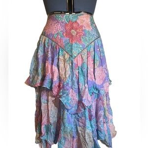 Circa 1960s-1970s silk and sequin two piece.